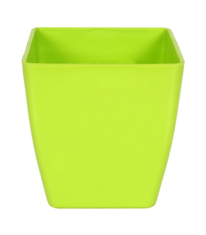 Pearl Pot 3.2 Inch Square Pots (Pack of 10 Pots Green)  By Plantogallery