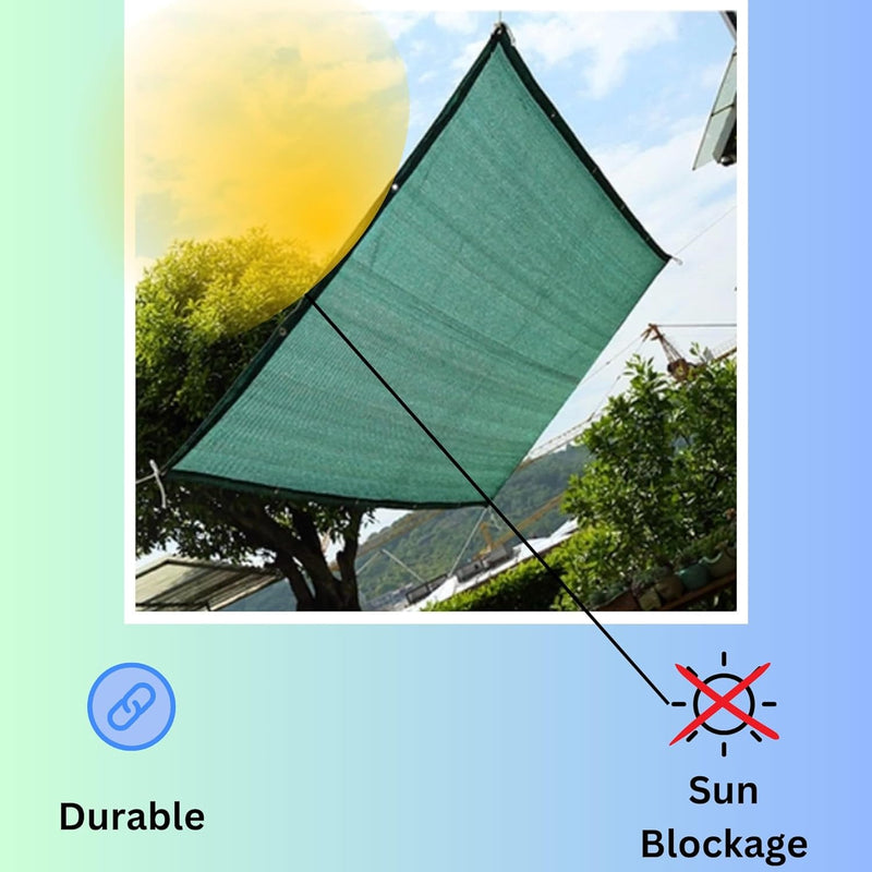 Plantogallery Shading Net Multi-Purpose 50% Sun Block for Plants - Pack 5x3 Meter