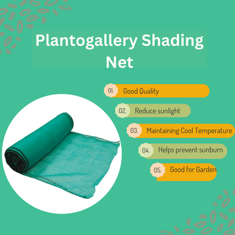 Plantogallery Shading Net 90% for Home Gardening - pack 10x3 Meter