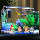 Mini Beach Mermaid Figurine Set of 4 – Cute Ocean Theme Decorative Collectibles