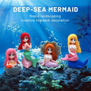 Mini Beach Mermaid Figurine Set of 4 – Cute Ocean Theme Decorative Collectibles