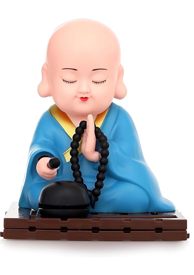 Monk Buddha with Solar Moving Head - Pack of 1pc
