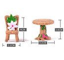 House Cute Table & Chair Miniature Garden Set – 3pcs