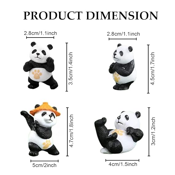 Mini Kung Fu Panda Action Figure Set – Collector’s Edition (4-Pack)
