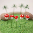 Landscape Miniature Mushroom with Pin – Set of 10 pcs