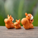 Mini Squirrel Decorative Figurine Set of 3pcs