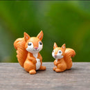 Mini Squirrel Decorative Figurine Set of 3pcs