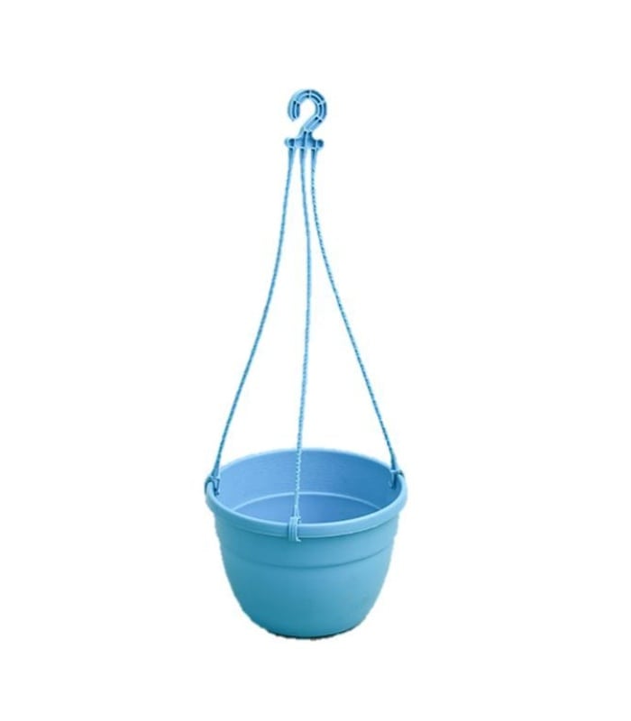 Clorsica Basket Hanging Pot 7 Inch (Pack of 5 Pots Sky Blue)