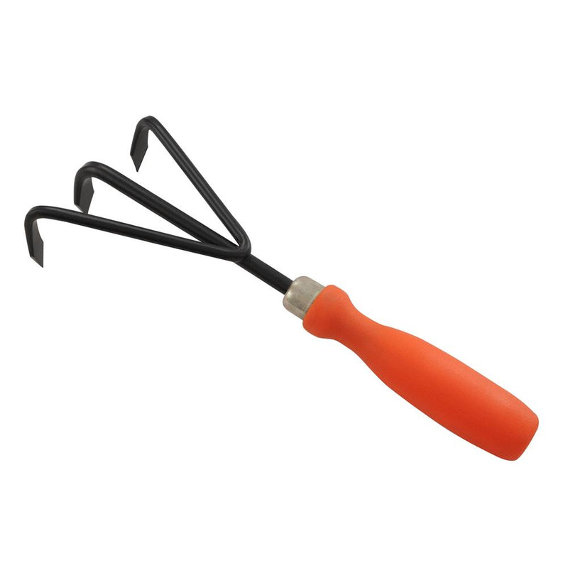 Hand Cultivator Hardened Steel with Plastic Handle for Home Gardening By Plantogallery