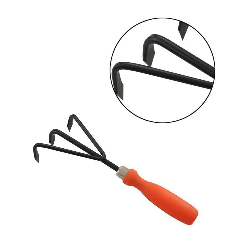 Hand Cultivator Hardened Steel with Plastic Handle for Home Gardening By Plantogallery