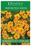 Udanta Imported Flower Seeds - Marigold Tagete Tenuifolia Lemon Gem For Perennial Gardening Flower Seeds - Qty 0.2Gm