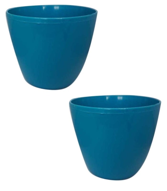 Emerald Pot 4 Inch Round Pots (Pack of 10 Pots Sky Blue) By Plantogallery