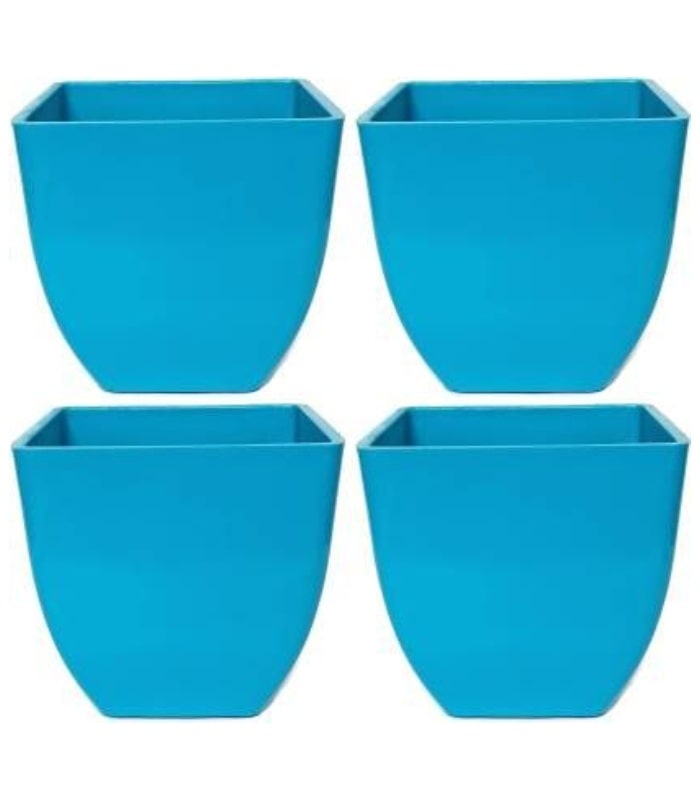 Pearl Pot 3.2 Inch Square Pots (Pack of 10 Pots Sky Blue)  By Plantogallery