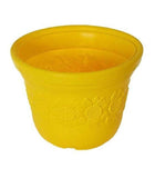 Sunflower Planter 12 Inch Round Pot (Pack of 5 Pots Yellow) By Plantogallery