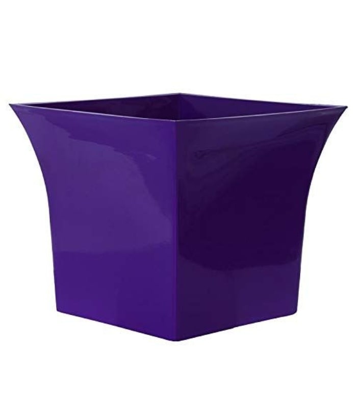Uber Planter 10 Inch Square Pot (Pack of 5 Pots Blue) By Plantogallery