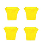 Uber Planter 10 Inch Square Pot (Pack of 5 Pots Yellow) By Plantogallery